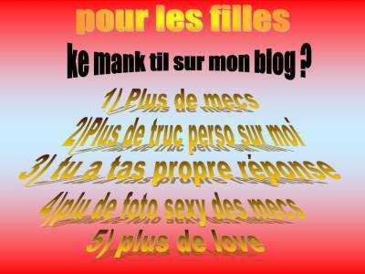 Pour les filles